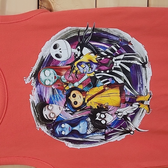 Nightmare Before Christmas Tank Top Girls Size 7/8 - Picture 2 of 6